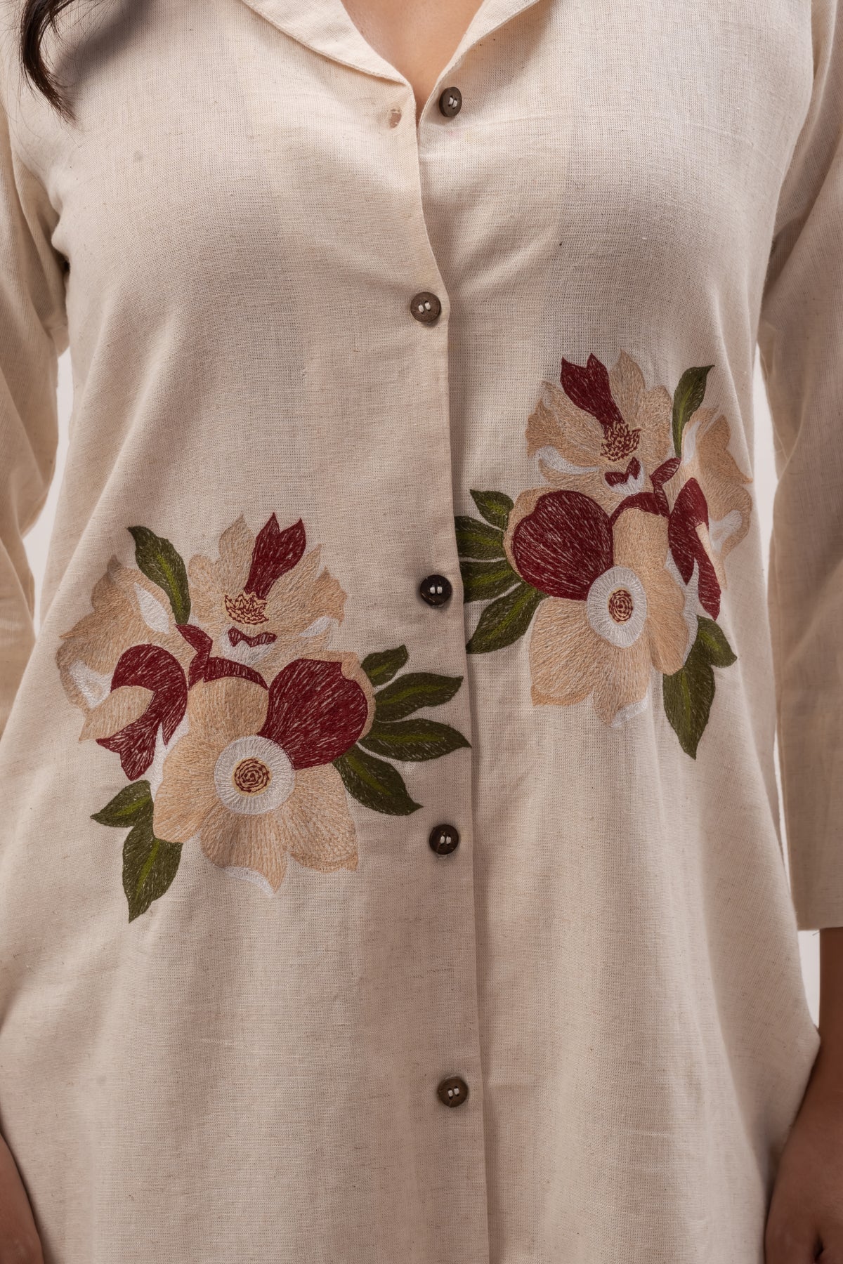 White Embroidered co-ord set